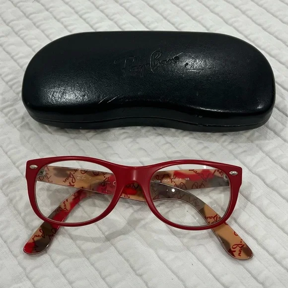 Ray-Ban Red Wayfarer Glasses. - Picture 6 of 6